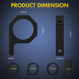 Nilight Horizontal Bar Clamp Mount Bracket Kits 2.135in-2.25in-2.375in-2.5in (Pair), view 3