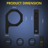 Nilight Horizontal Bar Tube Clamp Mount Bracket Kits 2.135in-2.25in-2.375in-2.5in (Pair), view 2