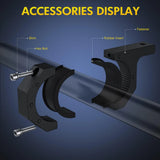 Nilight Horizontal Bar Tube Clamp Mount Bracket Kits 2.135in-2.25in-2.375in-2.5in (Pair), view 5