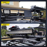 Nilight Horizontal Bar Clamp Mount Bracket Kits 0.75in-1in-1.25in (Pair), view 6