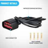 Nilight HVAC Blower Motor Resistor Connector Fit for Ford Expedition Explorer F-150 2004-2018, Lincoln Mark Lt Navigator, Mercury Montego 2005 2006 2007, Replaces WPT688, 3U2Z14S411ZEA, view 3