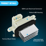 Nilight HVAC Blower Motor Resistor Fit for Ford F150 2009-2014, Ford Expedition, Lincoln Navigator Auto Temp Control 2009 2010 2011 2012 2013 2014 2015 2016 2017, Replaces BL3Z-19E624-A YH-1829, view 3