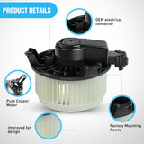 Nilight HVAC Heater Blower Motor Fit for Dodge Avenger 2008-2014, Ram 1500 2500 3500, Honda Accord 2008-2012, Chrysler Sebring Ford Jeep Acura Subaru Jaguar Lincoln Replaces # 5012701AB,700012, view 4