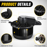 Nilight HVAC Heater Blower Motor for Jeep, Dodge, Chrysler - Grand Cherokee, Durango 2011 2012 2013 2014 2015 2016 2017 2018 2019-2021, Town & Country 2008-2016, Grand Caravan 2008-2020, view 3
