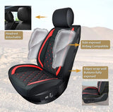 Nilight Hyundai Honda Accord Kia Civic Corolla Camry CRV RAV4 Fusion 5 Seat Covers (Full Set, Black Red), view 2