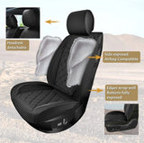Nilight Hyundai Honda Accord Kia Civic Corolla Camry CRV RAV4 Fusion 5 Seat Covers (Full Set, Black), view 2