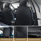 Nilight Hyundai Honda Accord Kia Civic Corolla Camry CRV RAV4 Fusion 5 Seat Covers (Full Set, Black), view 3