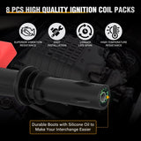 Nilight Ignition Coil Pack DG511 Fit for Ford F150 F250 F350 Super Duty Expedition Explorer Lincoln Navigator Mark Mercury 1999 2000 2001-2008 4.6L 5.4L V8 V10 OE# C1541 FD508 Ignition Coils Set of 8, view 2