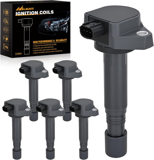 Nilight Ignition Coil Pack Fit for 2008 2009 2010 2012 2013 2014 2015 2016 Honda Accord Odyssey Pilot Ridgeline Acura RDX RL TL MDX ZDX TSX 3.5L 3.7L V6 OE# UF624 5C1722 Ignition Coils Set of 6