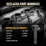 Nilight Ignition Coil Pack Fit for 2008 2009 2010 2012 2013 2014 2015 2016 Honda Accord Odyssey Pilot Ridgeline Acura RDX RL TL MDX ZDX TSX 3.5L 3.7L V6 OE# UF624 5C1722 Ignition Coils Set of 6, view 4