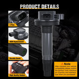 Nilight Ignition Coil Pack Fit for Ford Edge Explorer F150 Flex Taurus Lincoln MKS MKT MKZ Mazda 6 CX-9 Mercury Sable 3.5L 3.7L V6 2007 2008 2009 2010 2011-2016 OE# UF553 DG520 Ignition Coils Set of 6, view 5