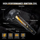 Nilight Ignition Coil Pack Fit for Ford Edge Explorer F150 Flex Taurus Lincoln MKS MKT MKZ Mazda 6 CX-9 Mercury Sable 3.5L 3.7L V6 2007 2008 2009 2010 2011-2016 OE# UF553 DG520 Ignition Coils Set of 6, view 6