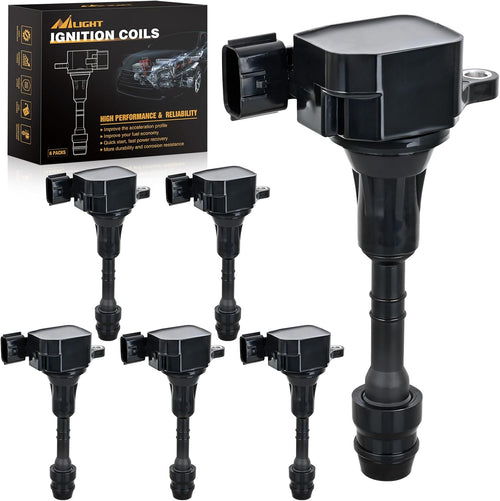 Nilight Ignition Coil Pack Fit for Nissan Infiniti Suzuki Equator Murano Altima Maxima Pathfinder Quest Xterra NV1500/2500/3500 I35 QX4 2002-2014 3.5L 4.0L V6 OE# UF349 C1406 Ignition Coils Set of 6
