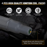 Nilight Ignition Coil Pack Fit for Scion XA XB Toyota Echo Prius C Camry Yaris 1.5L 2000 2002 03 04 05 06 07 08 09 10 11 12 13 14 15 16 2017 2018 OE# C1304 UF316 5C1293 GN10312 Ignition Coils Set of 4, view 2