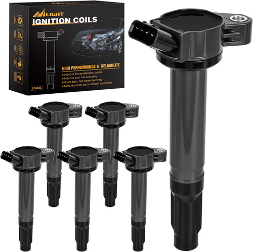 Nilight Ignition Coil Pack Fit for Toyota Sienna Avalon Camry Highlander Rav4 Venza Lexus RX350 IS350 ES350 RX450h 3.5L V6 2007 2008 09 2010-2015 OE# UF487 C1601 90919-A2007 Ignition Coils Set of 6