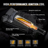 Nilight Ignition Coil Pack Fit for Toyota Tundra Sequoia Land Cruiser 4Runner Lexus GS430 LS430 GX470 LX470 LX570 SC430 2000 2001 2002-2009 4.3L 4.7L 5.7L V8 OE# UF493 UF230 Ignition Coils Set of 8, view 6