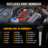 Nilight Ignition Coil Pack Fit for Volkswagen Audi VW Jetta Rabbit Beetle Passat Golf Tiguan GTI Eos CC Quattro A3 A4 A5 Q3 2005 2006 2007 2008 09 10 11 2012 2.5L L5 OE# UF575 Ignition Coils Set of 5, view 4
