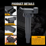 Nilight Ignition Coil Pack UF267 Fit for Toyota Sienna Camry Highlander Avalon Lexus RX300 ES300 RX400h 1999 2000 2001 2002 2003 2004 2005 2006 2007 2008 3.0L 3.3L V6 OE# C1175 Ignition Coils Set of 6, view 5