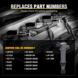 Nilight Ignition Coil Pack UF270 Fit for Dodge Ram 1500 Durango Dakota Jeep Commander Grand Cherokee Liberty Mitsubishi Raider Aspen 2002-2007 4.7L V8 3.7L V6 OE# UF297 UF399 Ignition Coils Set of 8, view 4