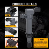 Nilight Ignition Coil Pack UF270 Fit for Dodge Ram 1500 Durango Dakota Jeep Commander Grand Cherokee Liberty Mitsubishi Raider Aspen 2002-2007 4.7L V8 3.7L V6 OE# UF297 UF399 Ignition Coils Set of 8, view 5