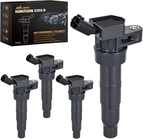 Nilight Ignition Coil Pack UF611 Fit for Kia Sorento Forte Koup Optima Sportage Rondo Borrego Hyundai Sonata Santa Fe Genesis Coupe Tucson 2008-2016 2.0L 2.4L L4 OE#C1667 C1669 Ignition Coils Set of 4
