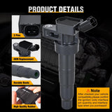 Nilight Ignition Coil Pack UF611 Fit for Kia Sorento Forte Koup Optima Sportage Rondo Borrego Hyundai Sonata Santa Fe Genesis Coupe Tucson 2008-2016 2.0L 2.4L L4 OE#C1667 C1669 Ignition Coils Set of 4, view 5