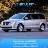 Nilight in Channel Rain Guards for Grand Caravan 2008-2023, Chrysler Town Country 2008 2009 2010 2011 2012 2013 2014 2015 2016, Volkswagen Routan 2009-2012 Window Deflectors, Vent Window Visors-4PCS, view 5