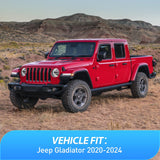 Nilight in Channel Rain Guards for Jeep Gladiator 2020 2021 2022 2023 2024 2025 2026 Side Window Deflectors, Vent Window Visors-4PCS, view 4