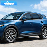 Nilight in-Channel Rain Guards Compatible with Mazda CX-5 2017-2025, Light Smoky Blue Vent Visors, Durable Window Deflectors for Fresh Air Circulation, 4PCS, view 6