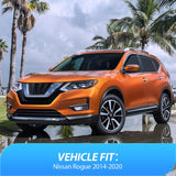 Nilight in Channel Rain Guards for Nissan Rogue S SV SL(Not fit Sport Model) 2014-2020 Original Window Deflectors, Vent Window Visors-4PCS, view 5