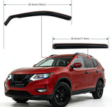 Nilight in Channel Rain Guards for Nissan Rogue S SV SL(Not fit Sport Model) 2014-2020 Original Window Deflectors, Vent Window Visors-4PCS, view 6