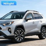 Nilight in-Channel Rain Guards for Toyota RAV4 2019 2020 2021 2022 2023 2024 2025, Smoke Tinted Side Window Visor Deflectors Vent Shades, Rain Protection & Wind Noise Reduction, 4PCS, view 6