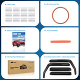 Nilight in Channel Rain Guards for Wrangler JK 2007 2008 2009 2010 2011 2012 2013 2014 2015 2016 2017 2018 Unlimited 4-Door Window Deflectors, Vent Window Visors, view 5