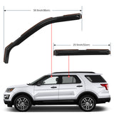Nilight In Channel Window Deflectors for Ford Explorer 2011 2012 2013 2014 2015 2016 2017 2018 2019 Vent Window Visors,Rain Guards-4PCS, view 3