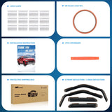 Nilight In-Channel Window Deflectors for Ford F150 Super Cab 2021–2026 & Ford Super Duty Super Cab 2023–2026, Reduce Wind Noise, Rain Guards for Daily Driving, Towing & Work Trucks, Smoke Tinted, 4PCS, view 5