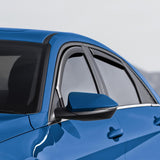 Nilight in-Channel Window Deflectors for Honda Civic Hatchback 2016 2017 2018 2019 2020 2021, Inside Mount Rain Guards, Low Profile Wind Deflectors for Cars, Smoke Tinted, 4PCS, view 5