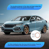 Nilight in-Channel Window Deflectors for Honda Civic Hatchback 2016 2017 2018 2019 2020 2021, Inside Mount Rain Guards, Low Profile Wind Deflectors for Cars, Smoke Tinted, 4PCS, view 6