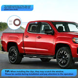 Nilight in Channel Window Visors for Chevy Colorado GMC Canyon 2015-2022 Crew Cab, Smoke Rain Guards, Clip-On Installation, Wind Deflectors for Sun Rain Ventilation-4PCS, view 6