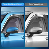 Nilight in-Channel Window Visors for Honda Pilot 2016 2017 2018 2019 2020 2021 2022, Side Window Deflectors Rain Guards for Cars, Sleek Low Profile Design, Smoke Tinted, 4PCS, view 3