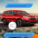 Nilight in-Channel Window Visors for Honda Pilot 2016 2017 2018 2019 2020 2021 2022, Side Window Deflectors Rain Guards for Cars, Sleek Low Profile Design, Smoke Tinted, 4PCS, view 6