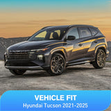 Nilight in-Channel Window Visors for Hyundai Tucson 2022-2026 Short Rear Window Version Only, Not for US/Canada Long-Wheelbase Models, Smoke Vent Deflectors, 4PCS, view 5
