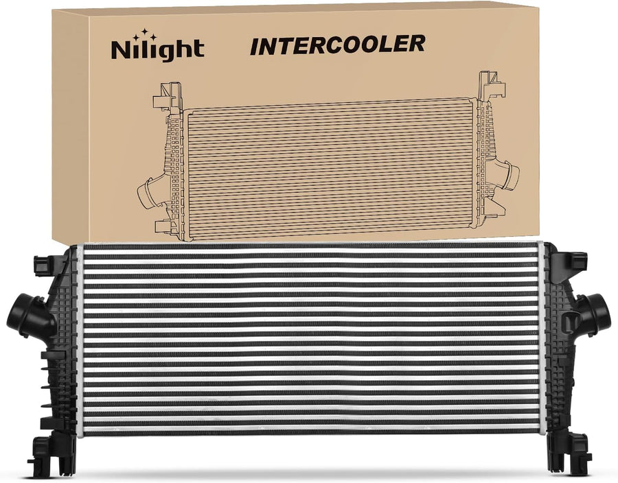 Nilight Intercooler Compatible with Buick Verano 2013-2016 for Chevrolet Cruze 2011 2012 2013 2014 2015 L4 1.4L, Aluminum Turbo Intercooler Charge Air Inter Cooler Replace 13311080, 13330387, 1302148