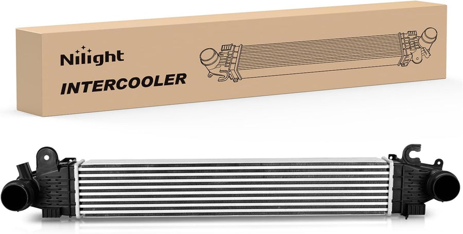 Nilight Intercooler Compatible with Chevrolet Equinox GMC Terrain 2018 2019 2020 2021 2022 1.5L Turbocharged, Aluminum Turbo Intercooler Charge Air Inter Cooler Replace# 18103, 84454110, GM3012116