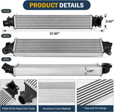 Nilight Intercooler Fit for Honda Accord Sedan 2018 2019 2020 2021 2022 L4 1.5L Turbocharged, Aluminum Turbo Intercooler Charged Air Inter Cooler Replace 18108, HO3012103, 197106A0A01, 19710-6A0-A01, view 5