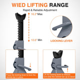 Nilight Jack Stands, 2 Ton (4,400 lbs) Capacity Heavy Duty Steel Car Lifting Stand, Adjustable Height 10.6 Inch to 16.2 Inch, 1 Pair, view 2