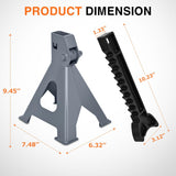 Nilight Jack Stands, 2 Ton (4,400 lbs) Capacity Heavy Duty Steel Car Lifting Stand, Adjustable Height 10.6 Inch to 16.2 Inch, 1 Pair, view 4