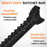 Nilight Jack Stands, 2 Ton (4,400 lbs) Capacity Heavy Duty Steel Car Lifting Stand, Adjustable Height 10.6 Inch to 16.2 Inch, 1 Pair, view 6