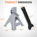 Nilight Jack Stands, 3 Ton (6,600 lbs) Capacity Heavy Duty Steel Car Lifting Stand, Adjustable Height 11.22 Inch to 16.53 Inch, 1 Pair, view 5