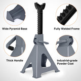 Nilight Jack Stands, 6 Ton (12,000 lbs) Capacity Heavy Duty Steel Car Lifting Stand, Adjustable Height 15.35 Inch to 23.22 Inch, 1 Pair, view 4