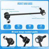Nilight K750155 Front Sway Bar Links for Chevrolet Traverse 2009-2017 | for 2009 2010 2011 2012 2013 2014 2015 2016 2017 Traverse 2007-2016 GMC Acadia 2008-2017 Buick Driver and Passenger Side, view 4